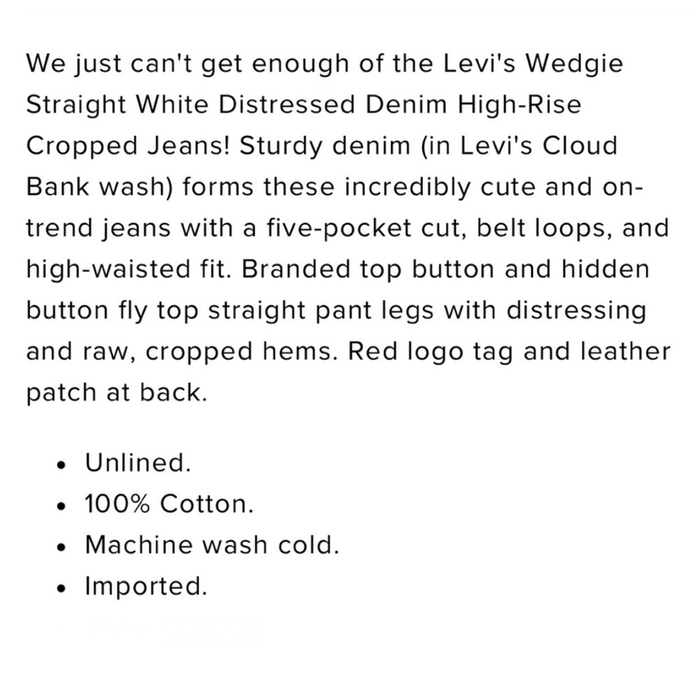 Levi’s Wedgie Straight - Picture 16 of 16